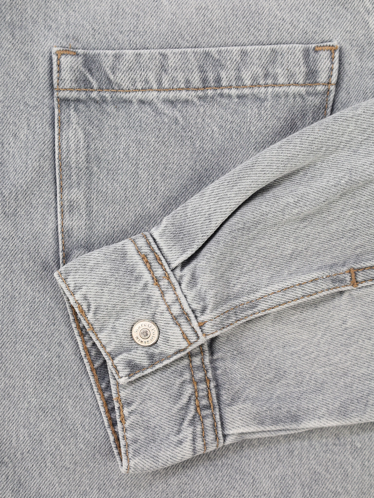 Жакет джинсовый укороченный серого цвета из хлопка